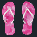 Jane GI Military Pink Camouflage Shower Party Thongs<br><div class="desc">Have fun at our next party and be sure to wear your GI Jane flip flops! In the example you can see how you can personalise them how you like, perfect for the new bride, add your party soldier's name or just leave blank. Purchase matching tote bag too and complete...</div>