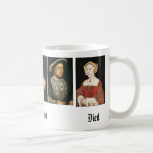 Jane Seymour, Catherine of Aragon, Anne Boleyn,... Coffee Mug