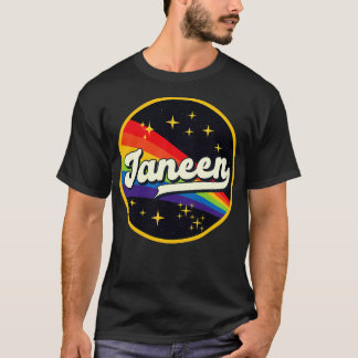 Janeen Rainbow In Space Vintage Style T-Shirt