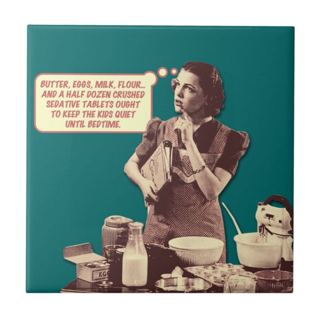 Jane's Cake Recipe Ceramic Tile (Front)