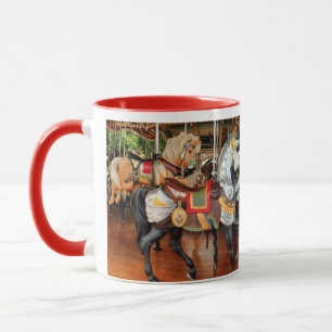 Jane's Carousel Horses in a Tea or Mug