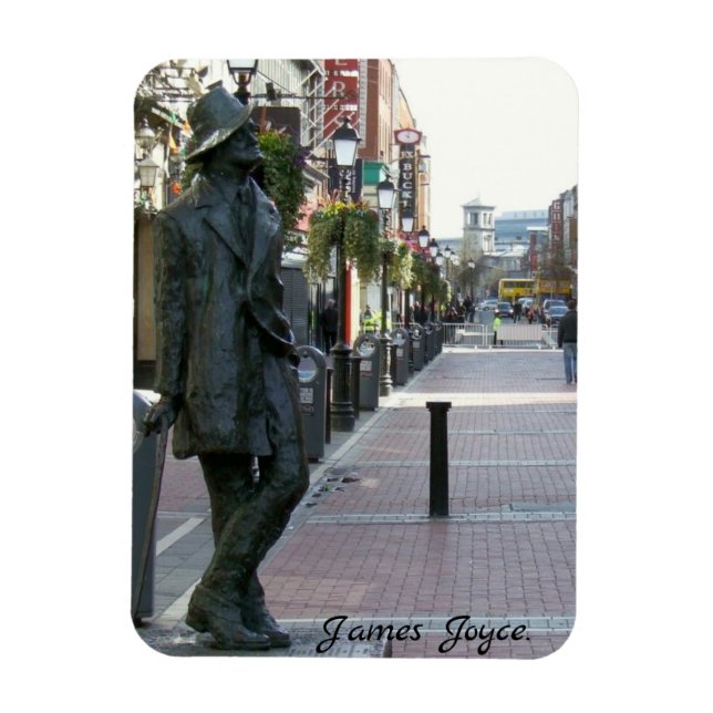 Janes Joyce Irish author life-size sculpture Magnet (Vertical)