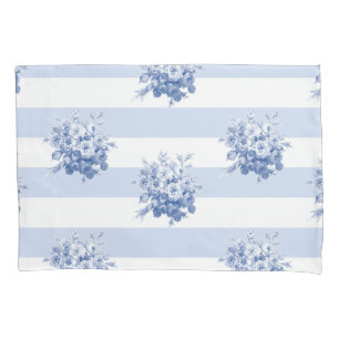 Jane's Rose Bouquet blueberry Standard pillowcase