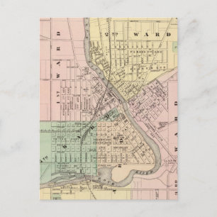 Janesville, county seat of Rock Co Postcard