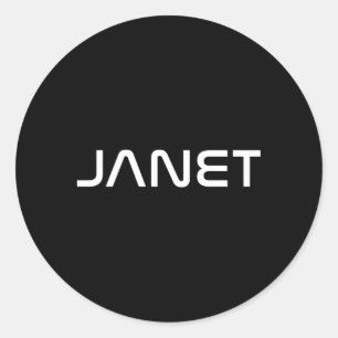 Janet Classic Round Sticker