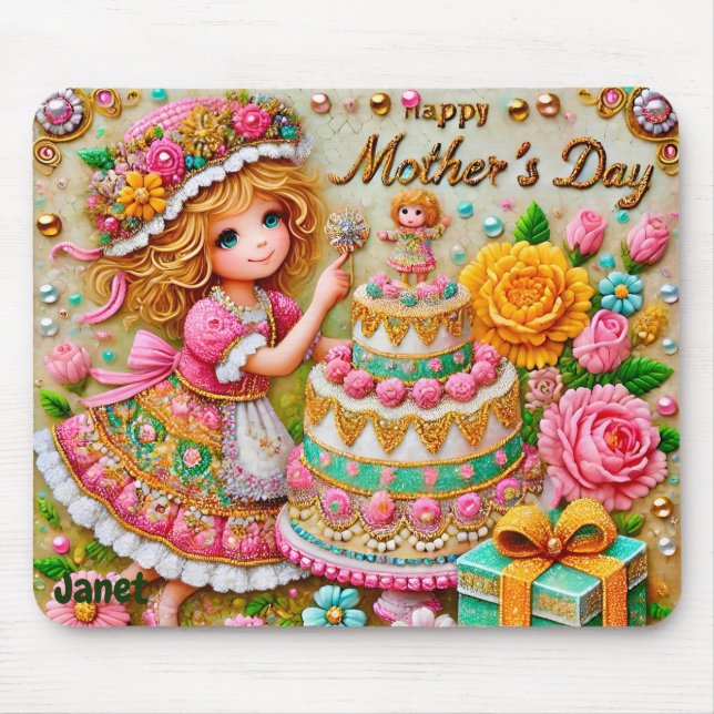 JANET ~ MOTHER'S DAY ~  MOUSE PAD (Front)