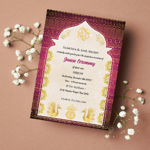 Janeu Poite Upanayanam Hindu Holy Thread Ceremony Invitation