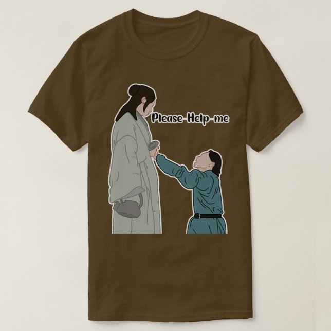 Jang Uk asking for help funny T-Shirt (Design Front)