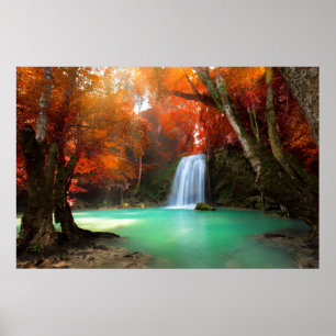 Jangle Landscape Kanchanaburi, Thailand Poster