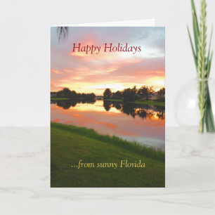 Janice custom tropical Xmas card
