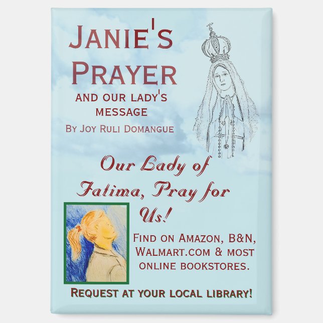 Janie's Prayer Promotional Magnet (Front)