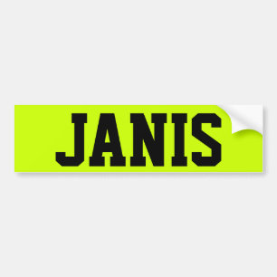 JANIS BUMPER STICKER