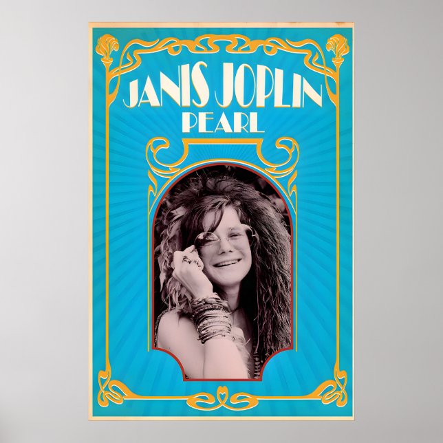 Janis Joplin, Pearl, Original Print Design (Front)