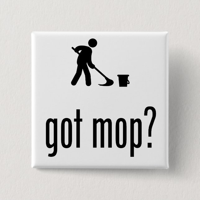 Janitor 15 Cm Square Badge (Front)