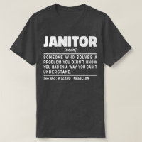 Janitor Noun School Custodian Cleaning Worker Cool