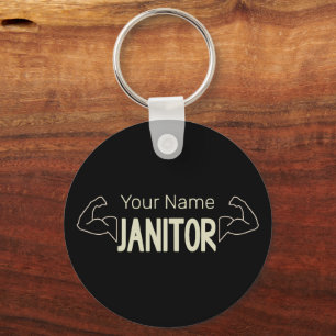 Janitor Or Caretaker Design Facility Manager Key Ring