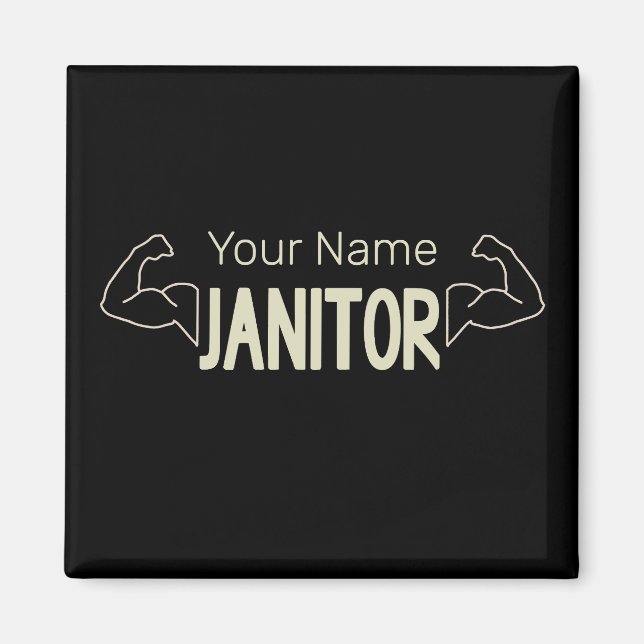 Janitor Or Caretaker Design Facility Manager Magnet (Front)
