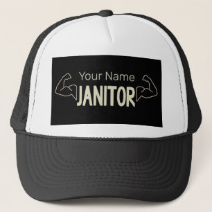 Janitor Or Caretaker Design Facility Manager Trucker Hat