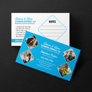 Janitorial Cleaning Housekeeper Maid Photo Collage Business Card