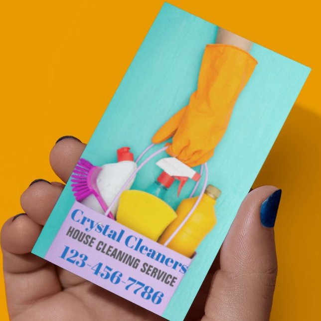 Janitorial Cleaning Maid Services Housekeeping  Business Card (Janitorial Cleaning Maid Services Housekeeping Business Card)