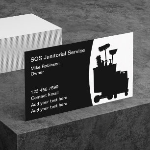 Janitorial Cleaning Services Business Card