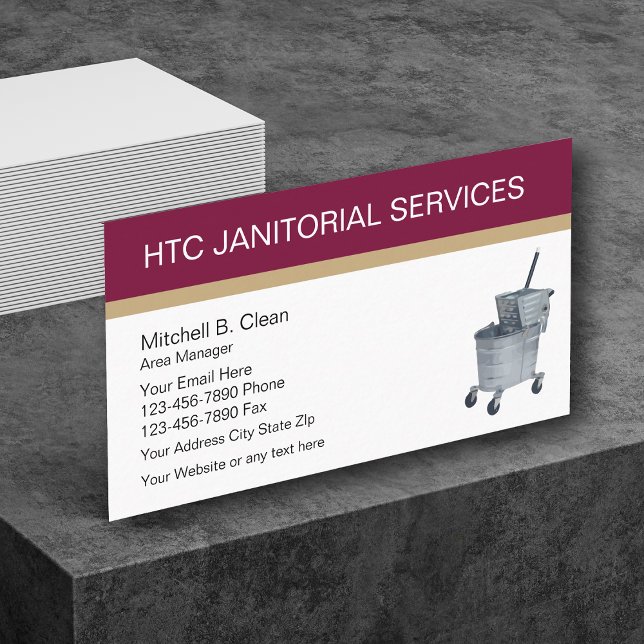 Janitorial Services Business Cards (Creator Uploaded)