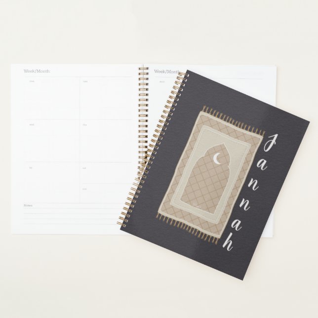 Jannah prayer mat inspired planner (Display)