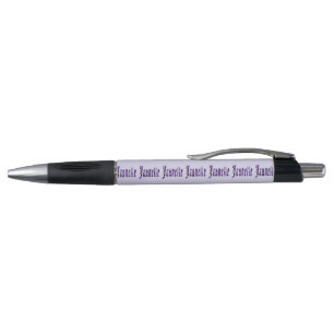 'Jannette' Name In Floral Purple,