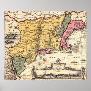 Jansson/ Visscher Map Poster