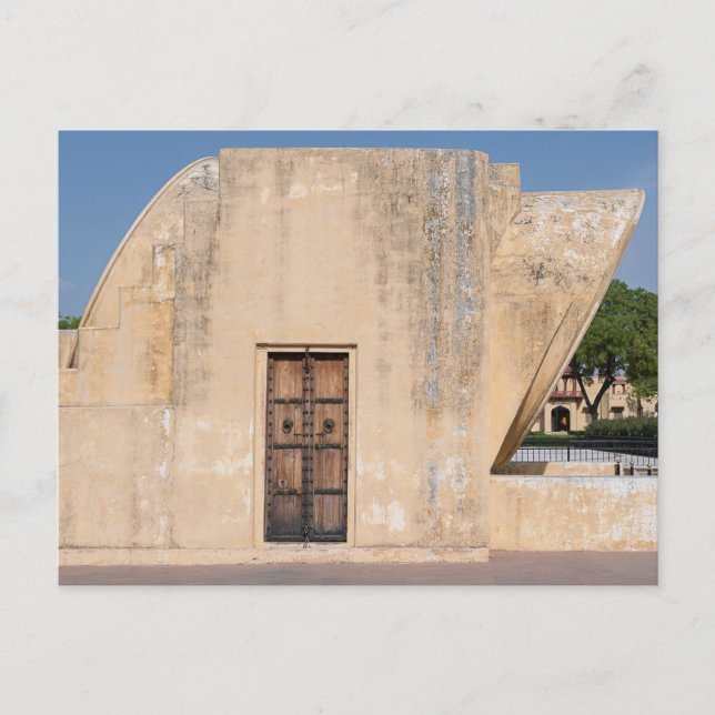 Jantar Mantar Jaipur Observatory Door  Postcard (Front)