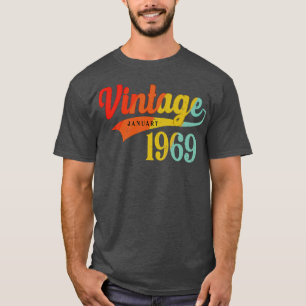 January 1969 Birthday Vintage January 1969 Awesome T-Shirt