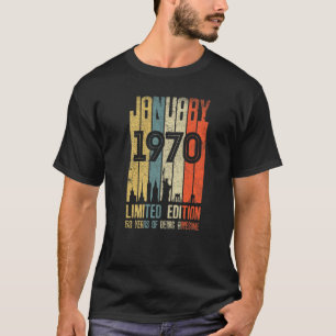 January 1970 53 Birthday 53 Year Old 1970 Birthday T-Shirt