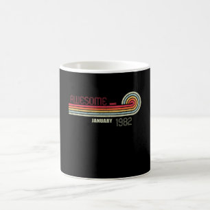 January 1982 39 th Birthday Years Old Coffee Mug