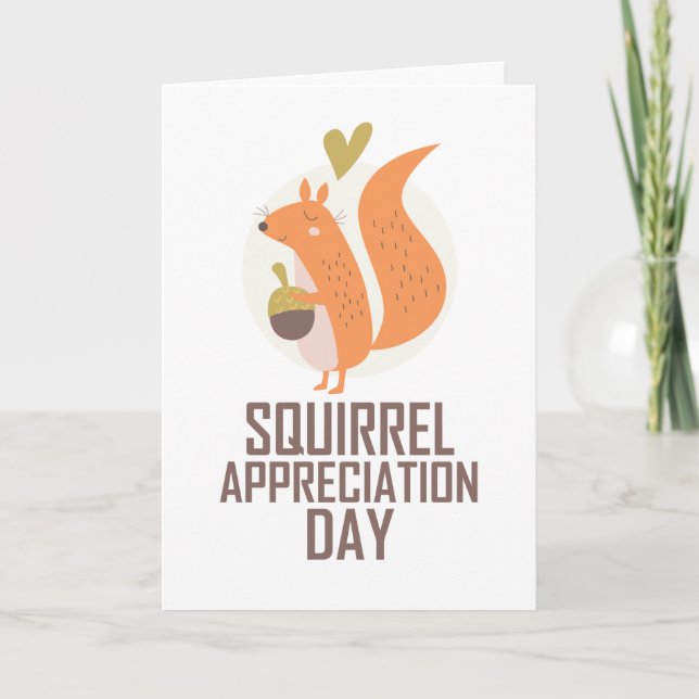 January 21st - Squirrel Appreciation Day Card (Front)