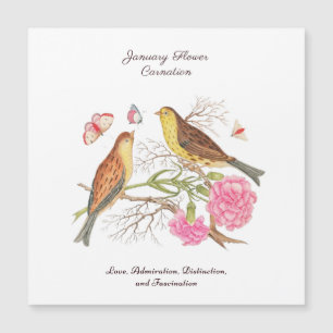 January Birth Month Flower  Birthday Gift     