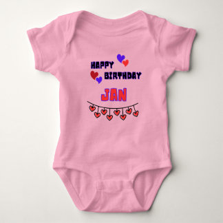 January Birthday Baby Bodysuit