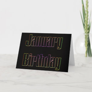 January Birthday Card