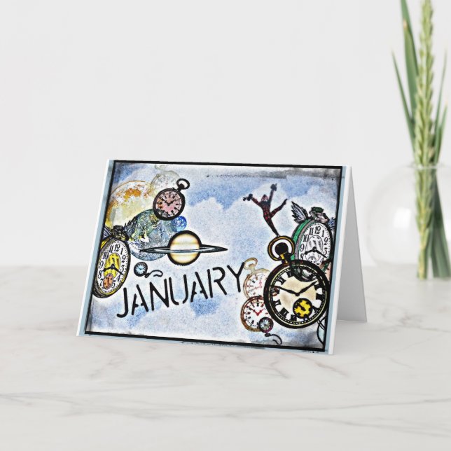 JANUARY BIRTHDAY GREETING CARD (Front)