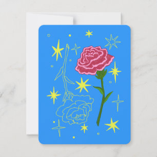 January Birthday Month Card (Carnation)