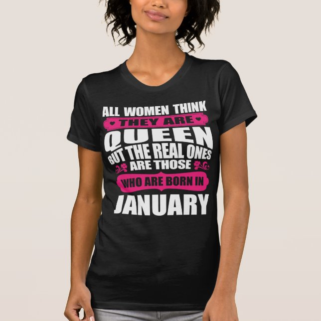 January Birthday Woman T-Shirt (Front)