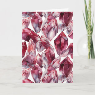 January Birthstone Garnet Birthday Card