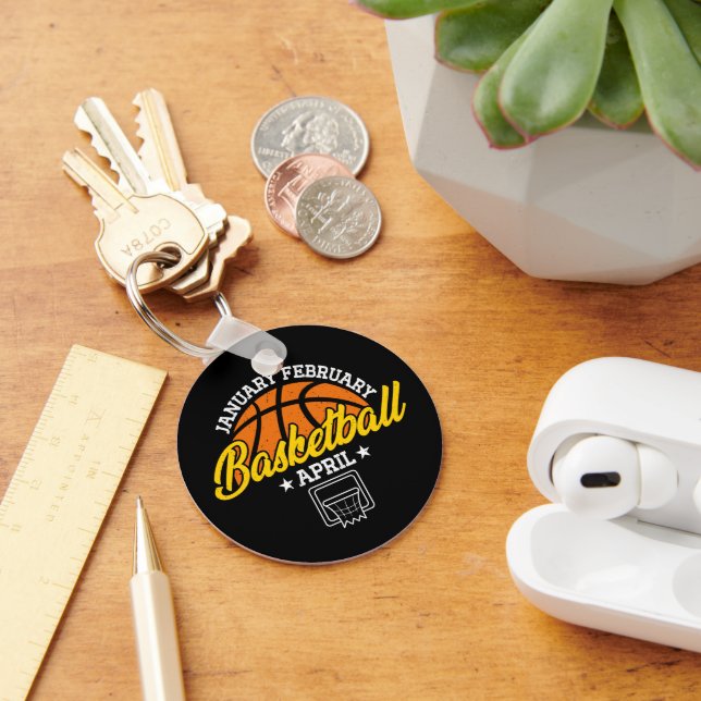January February Basketball April Cool Player  Key Ring (Desk)