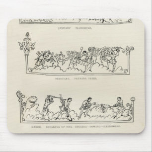 January, February, March April, The Julius Mouse Pad