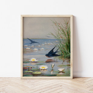 January   Fidelia Bridges Poster