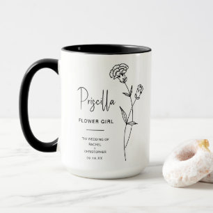 January Flower Girl Carnation Birth Flower Mug