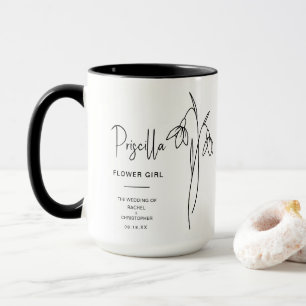 January Flower Girl Snow Drop Birth Flower Mug