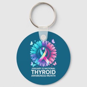 January Thyroid Awareness Month 1 Awareness Suppor Key Ring