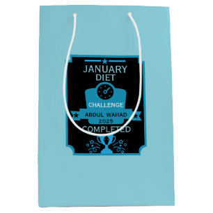 January Weight Loss Congratulation Medium Gift Bag