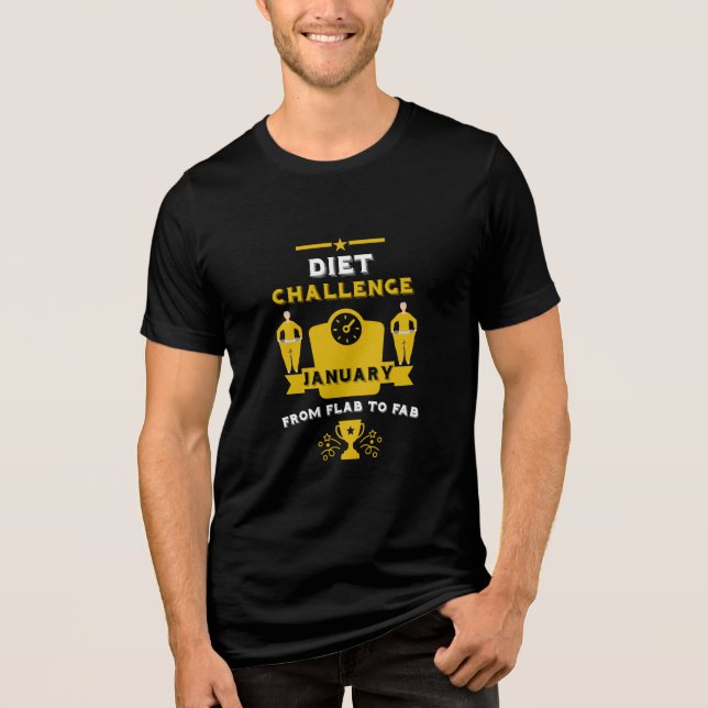 January Weight Loss Congratulation Tri-Blend Shirt (Front)