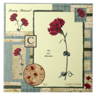 January's Flower Tile